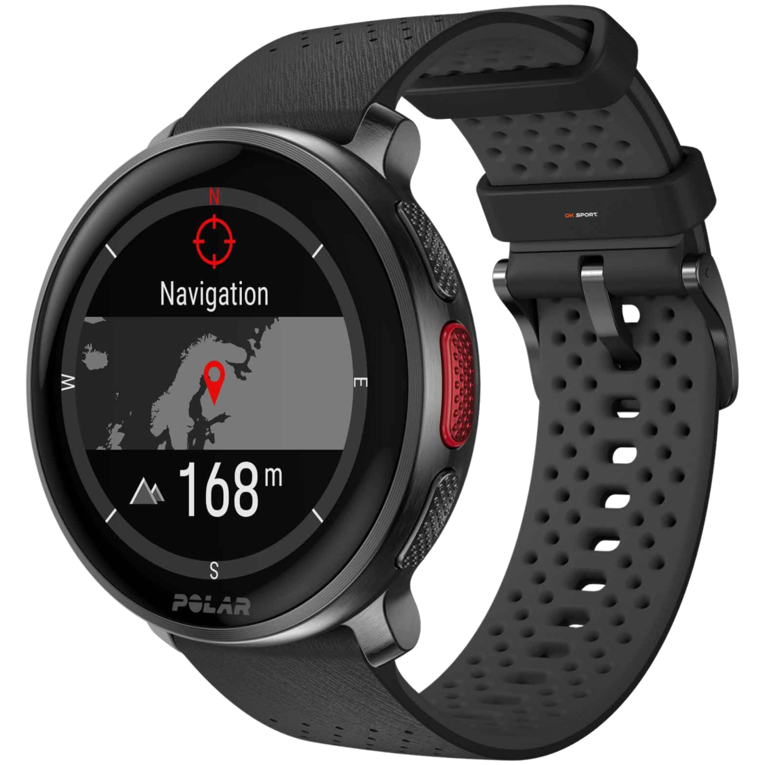 Polar Vantage V3 спортивний годинник смарт наручний чоловічий жіночий для бігу спортсменів плавання в басейні Night Black