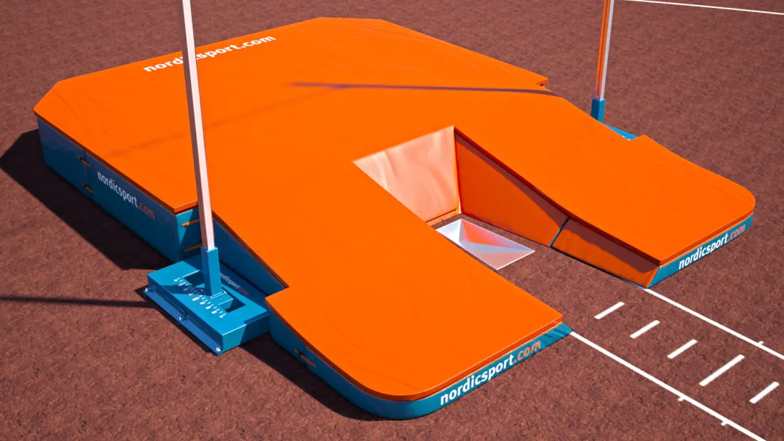 Мат для стрибків з жердиною Nordic Sport Pole Vault Pit World Cup 4, WA сертифікат