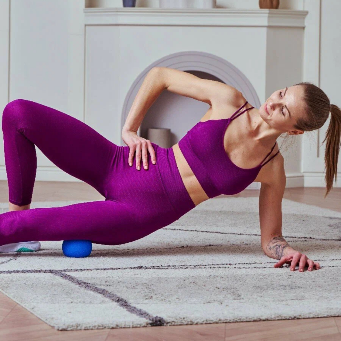 МФР м'яч Франкліна масажний з водою Fascia Grip Ball, 10 см, 500 г