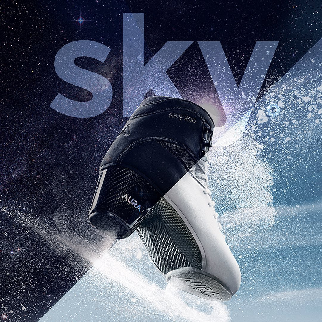 Фігурні черевики чоловічі AURA SKY 200 Black 270D