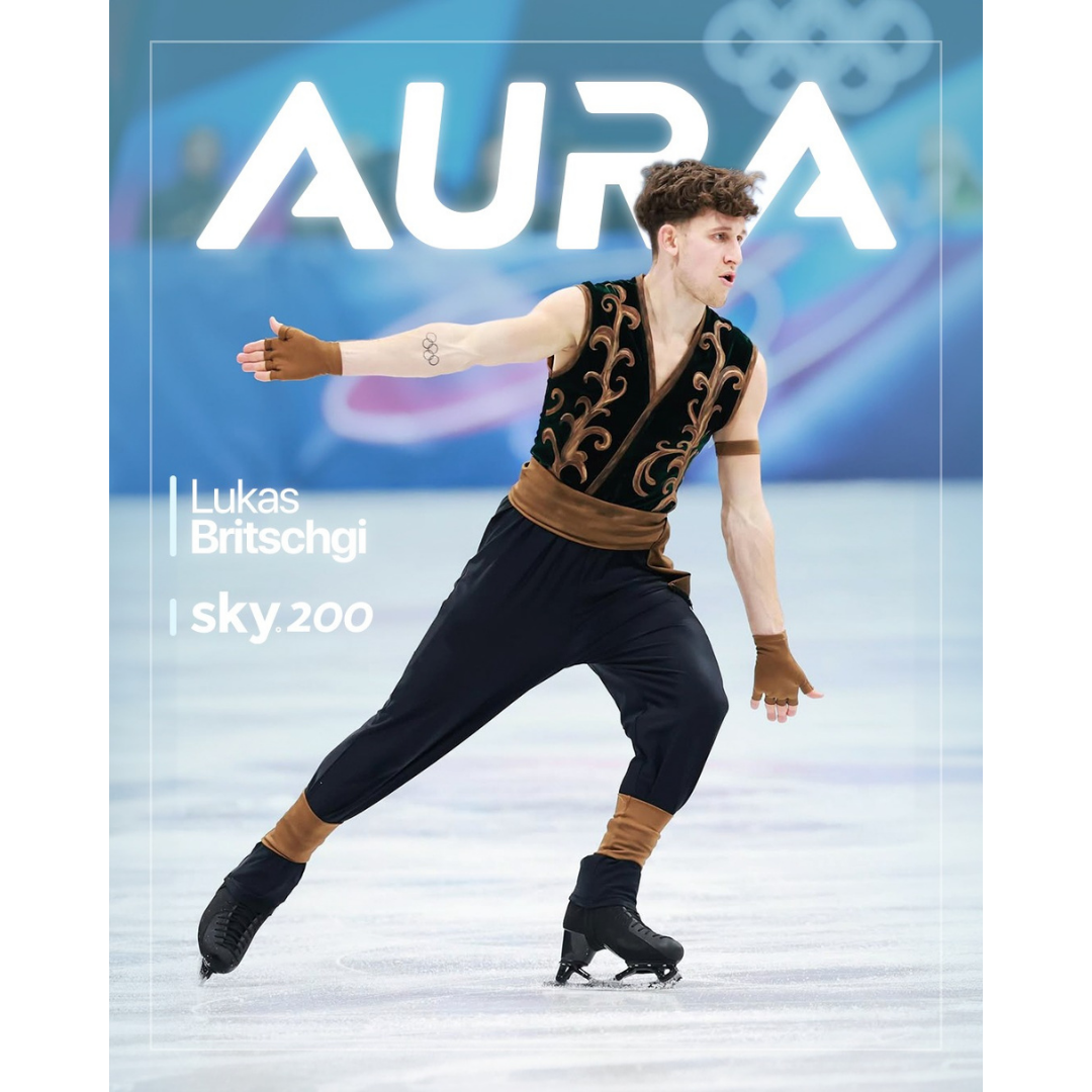 Фігурні черевики чоловічі AURA SKY 200 Black 270D