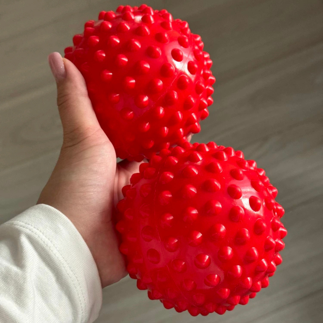 Масажні м'ячі Franklin Easy Grip для масажу стоп, спини, ніг, рук, шиї, обличчя, плечей, метод МФР, набір із 2 м’ячів ⌀ 10 см