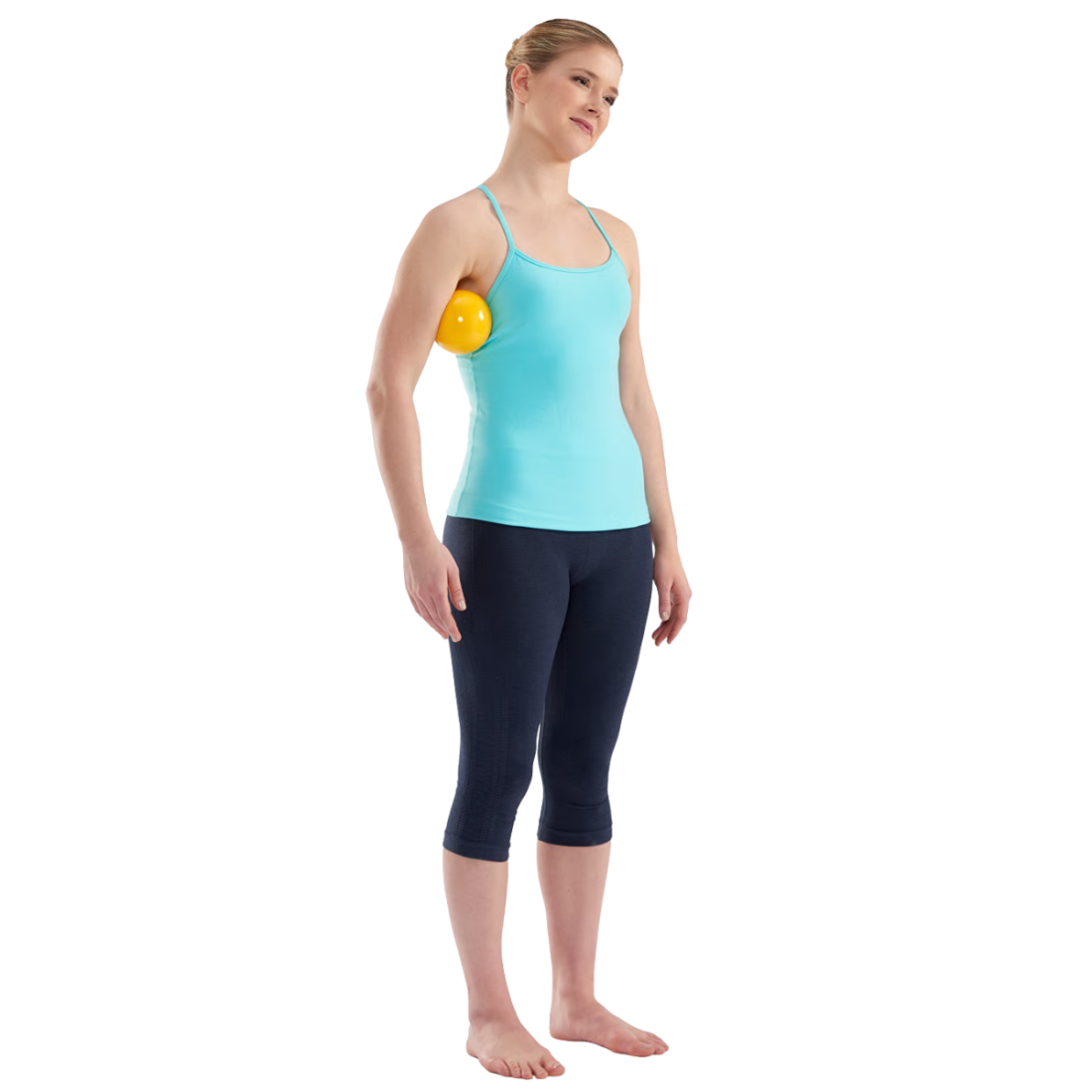 М'яч масажний для МФР водоналивний Franklin Method Fascia Ball, Жовтий, 10 см
