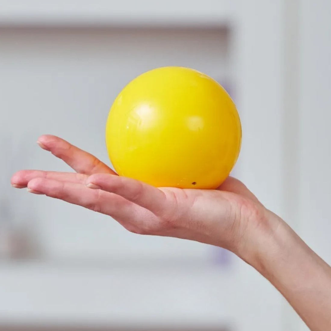 М'яч масажний для МФР водоналивний Franklin Method Fascia Ball, Жовтий, 10 см
