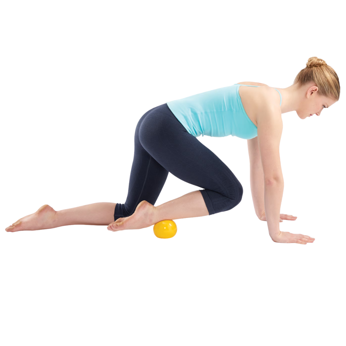М'яч масажний для МФР водоналивний Franklin Method Fascia Ball, Жовтий, 10 см