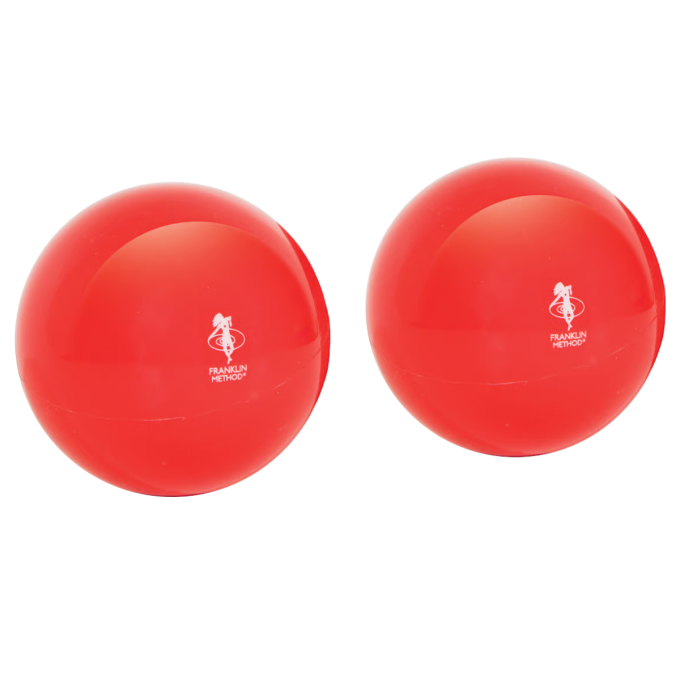М'ячі Франкліна для масажу Mini Smooth Ball 7,5 см гладкі Червоні 2 шт.