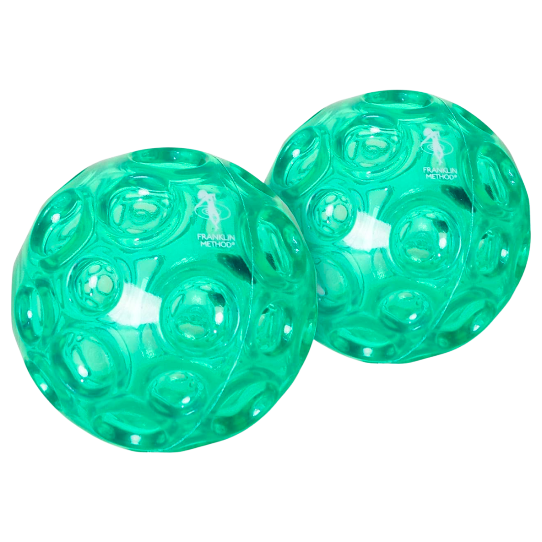 М’ячі для масажу Franklin Method Textured Ball Set текстуровані зелені, 9 см, 2 шт.