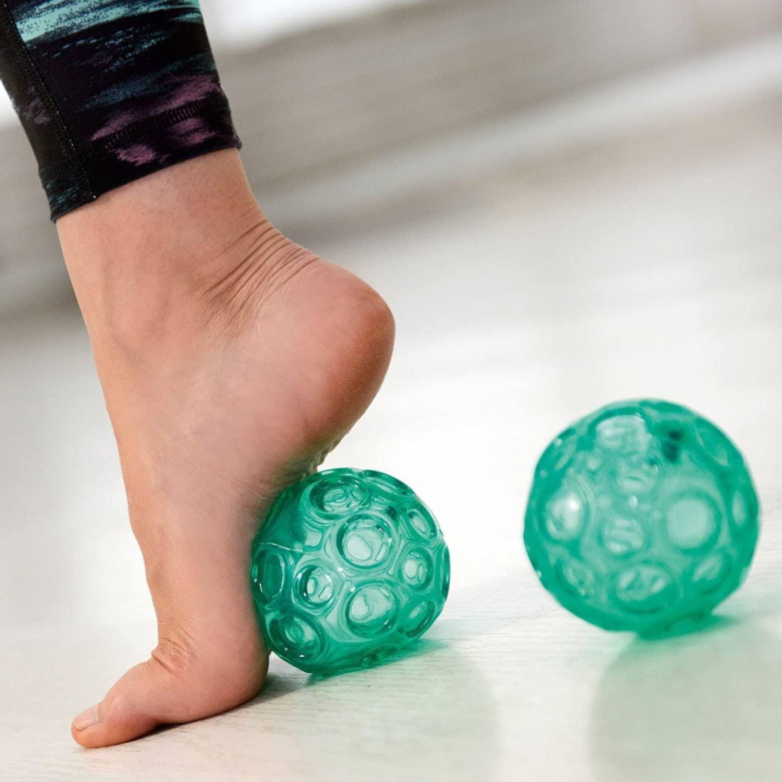 М’ячі для масажу Franklin Method Textured Ball Set текстуровані зелені, 9 см, 2 шт.