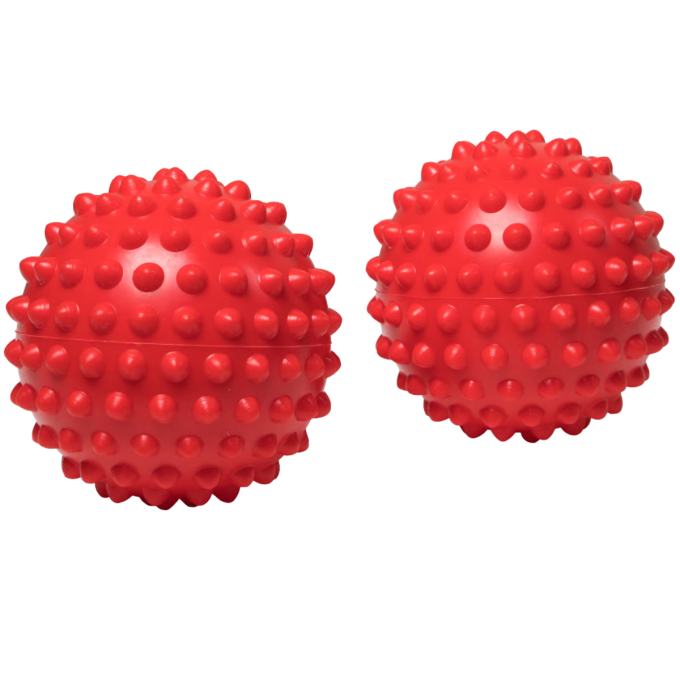 Масажні м'ячі Franklin Easy Grip для масажу стоп, спини, ніг, рук, шиї, обличчя, плечей, метод МФР, набір із 2 м’ячів ⌀ 10 см