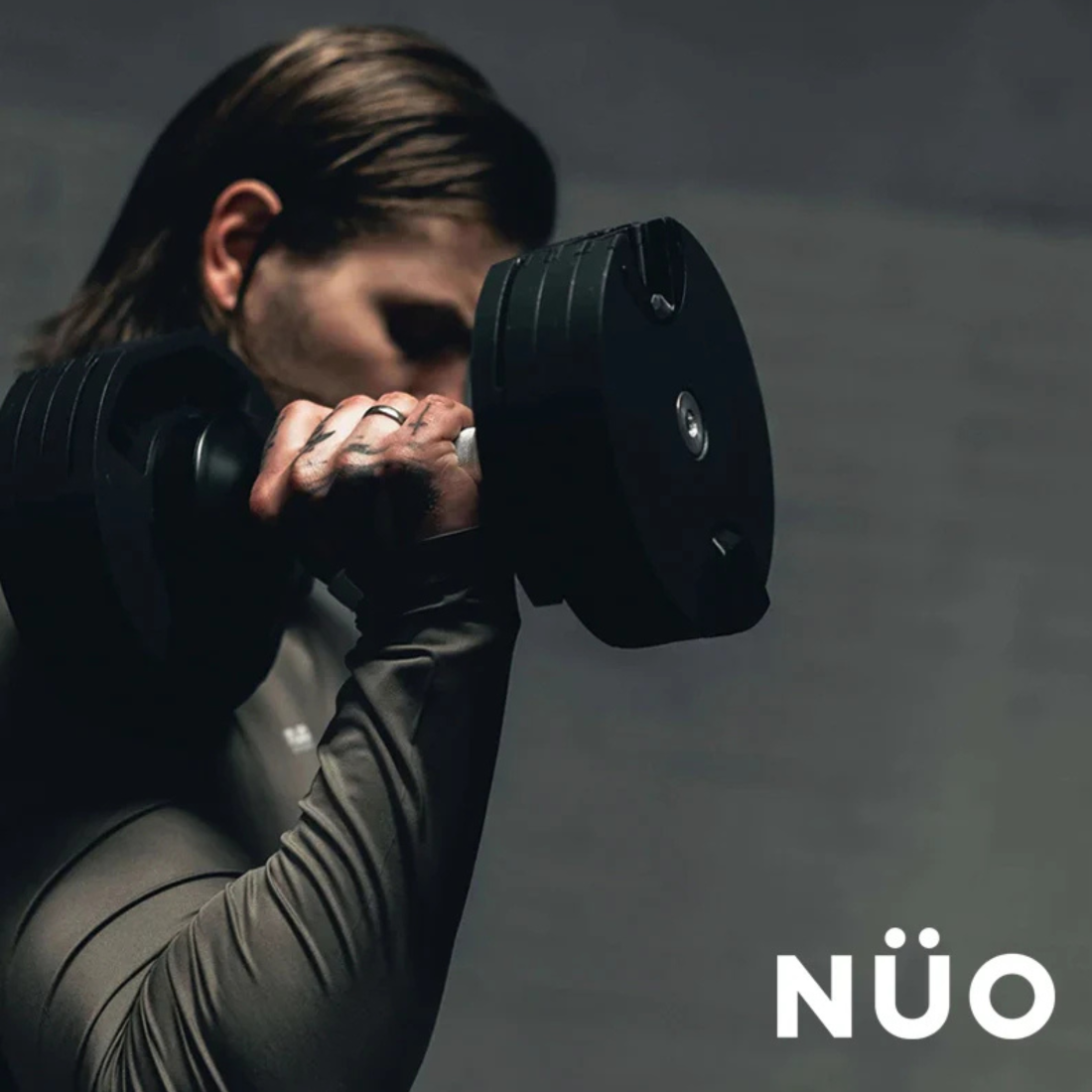 Гантелі набірні NUO NÜOBELL 220 Silver, металеві, регульовані, для дому, крок 2 кг, 2 шт. х 20 кг