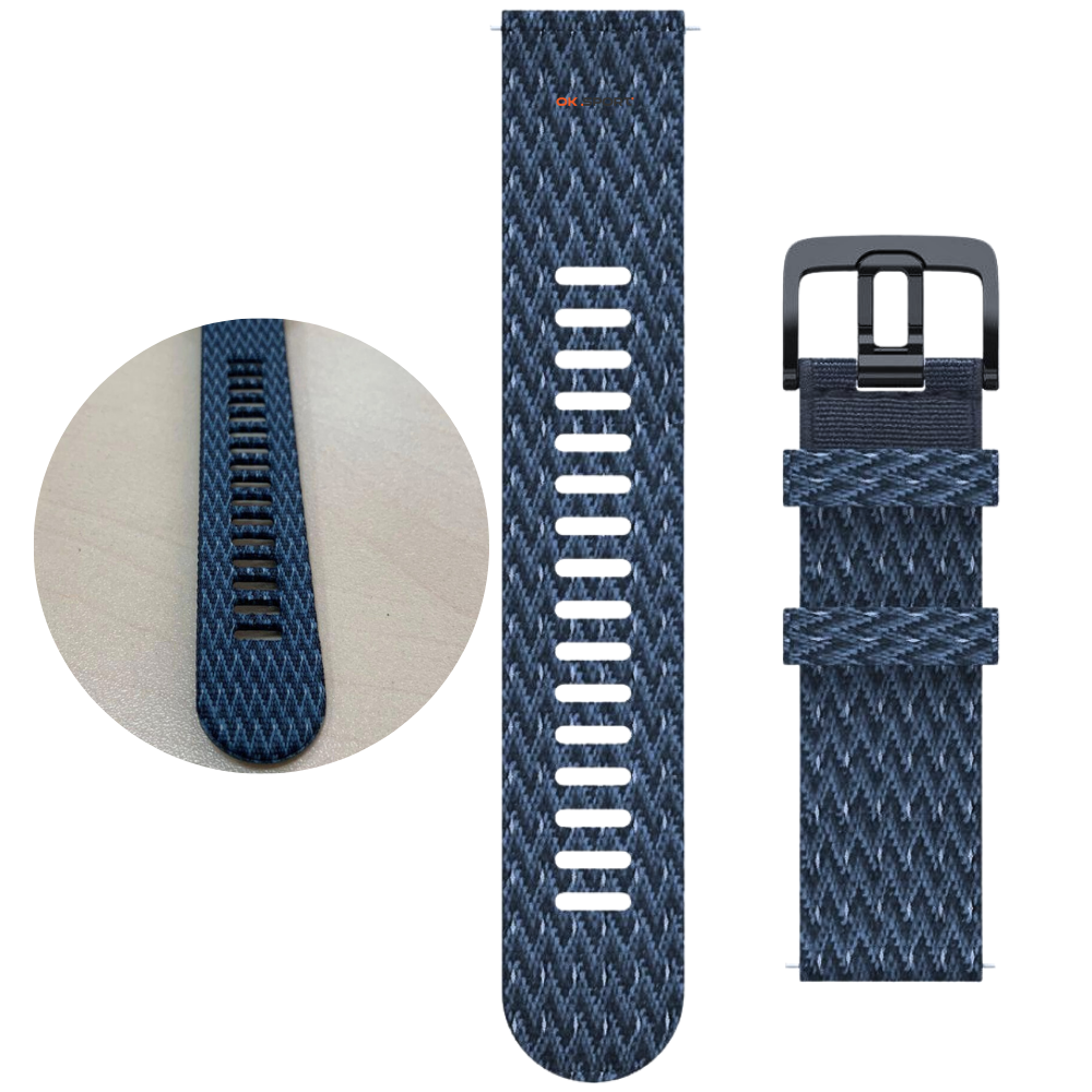 Polar ремінець для годинника 22 мм Blue еко-текстиль Woven Wristband 91081741 M-L