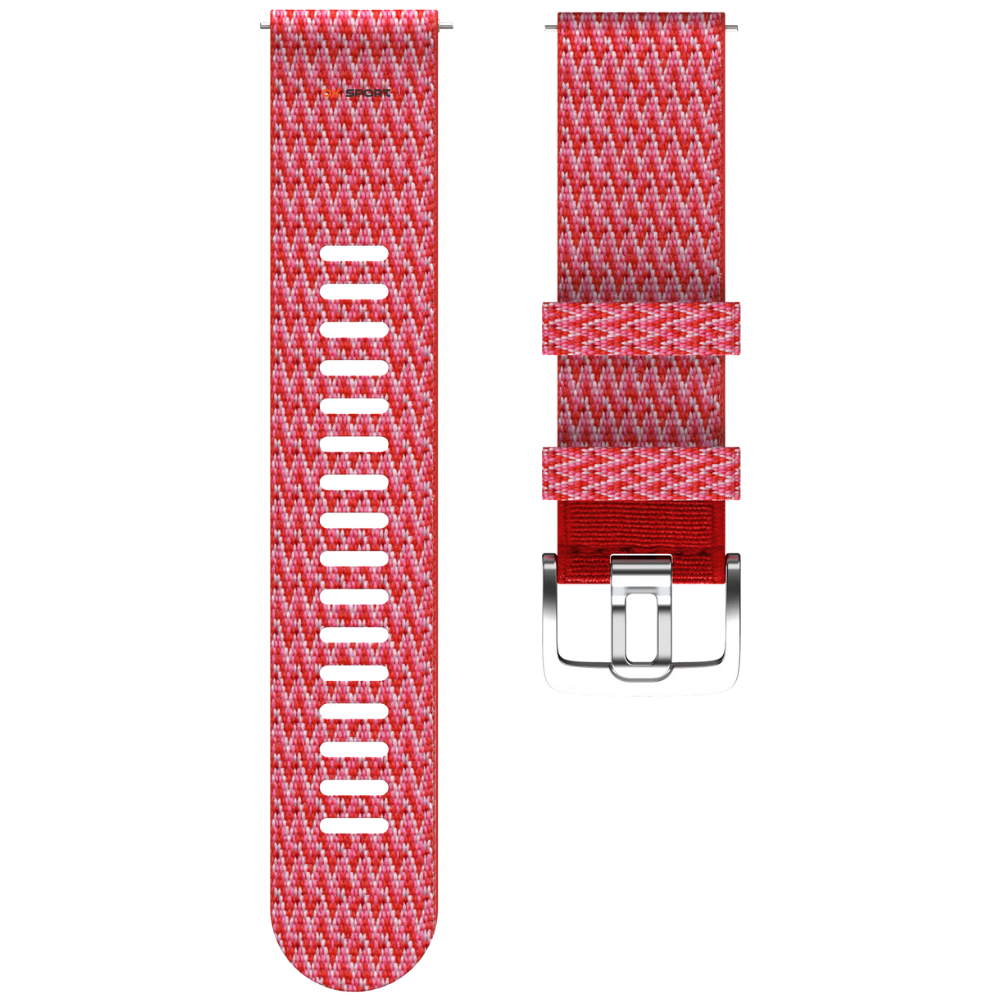 Polar ремінець для годинника 22 мм Red еко-текстиль Woven Wristband 91081743 S-M