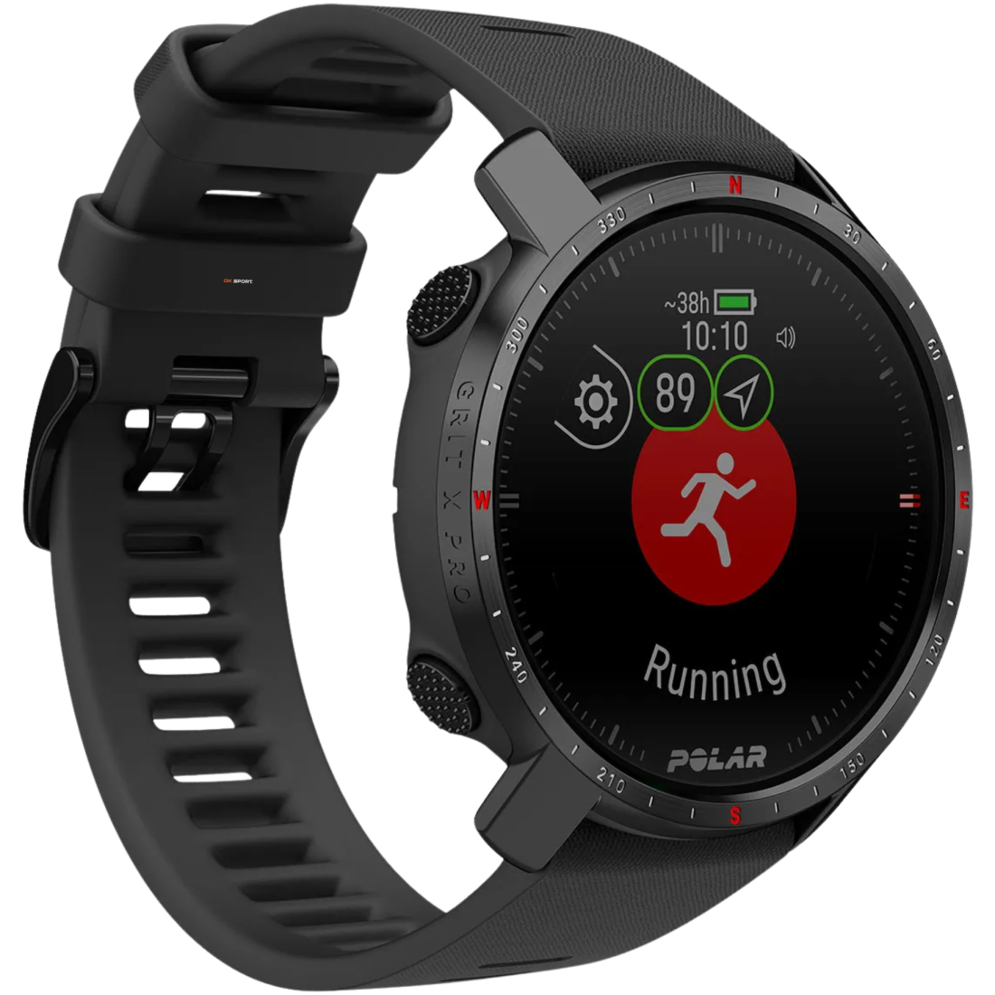 Polar Grit X Pro Black смарт-годинник для спорту преміум-класу водонепроникний 90085773