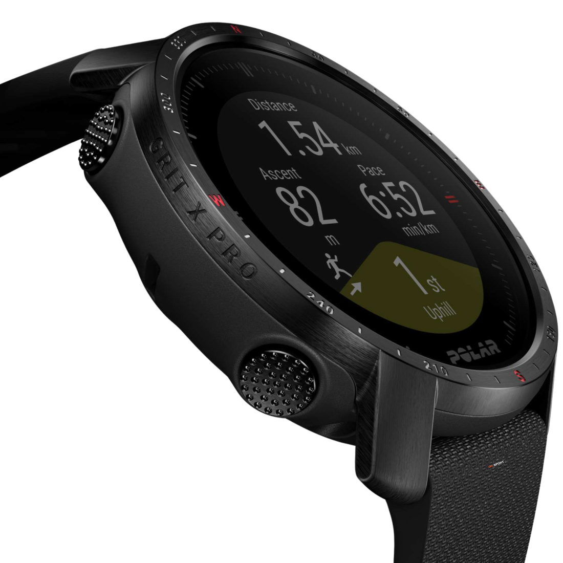 Polar Grit X Pro Black смарт-годинник для спорту преміум-класу водонепроникний 90085773