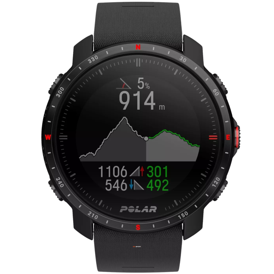 Polar Grit X Pro Black смарт-годинник для спорту преміум-класу водонепроникний 90085773