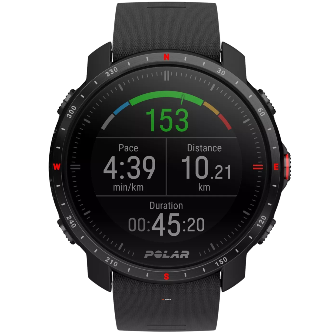Polar Grit X Pro Black смарт-годинник для спорту преміум-класу водонепроникний 90085773