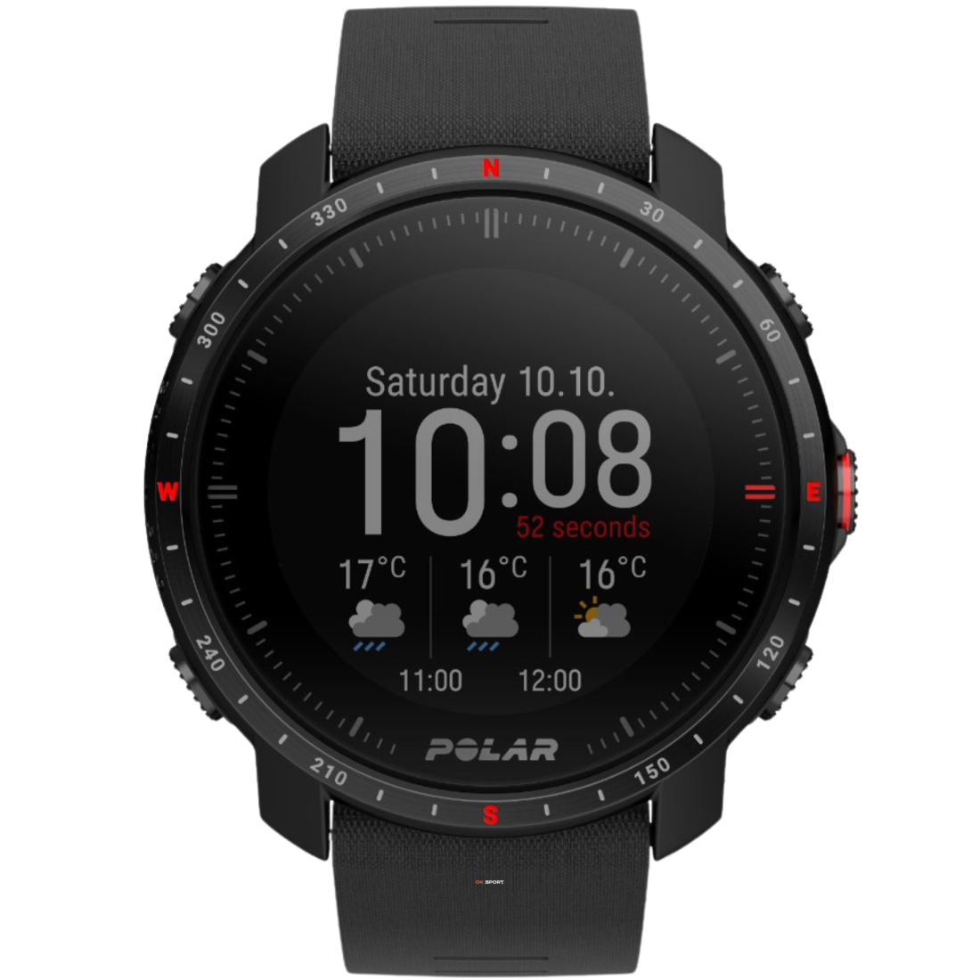 Polar Grit X Pro Black смарт-годинник для спорту преміум-класу водонепроникний 90085773