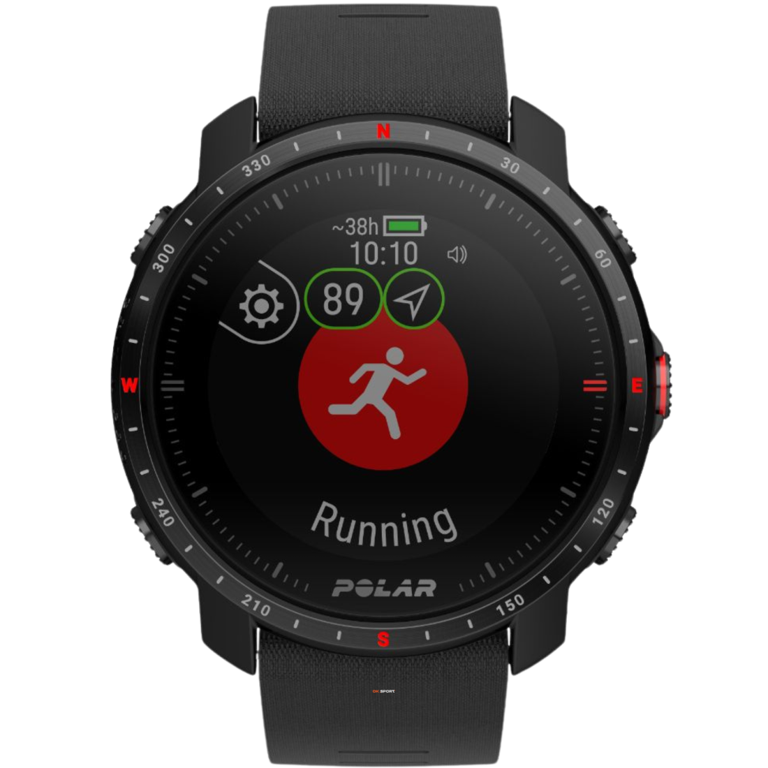 Polar Grit X Pro Black смарт-годинник для спорту преміум-класу водонепроникний 90085773