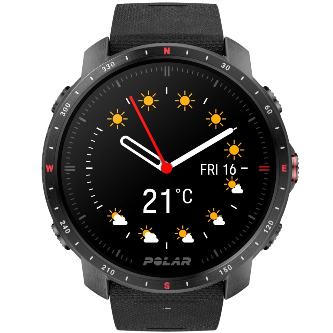 Polar Grit X Pro Black смарт-годинник для спорту преміум-класу водонепроникний 90085773