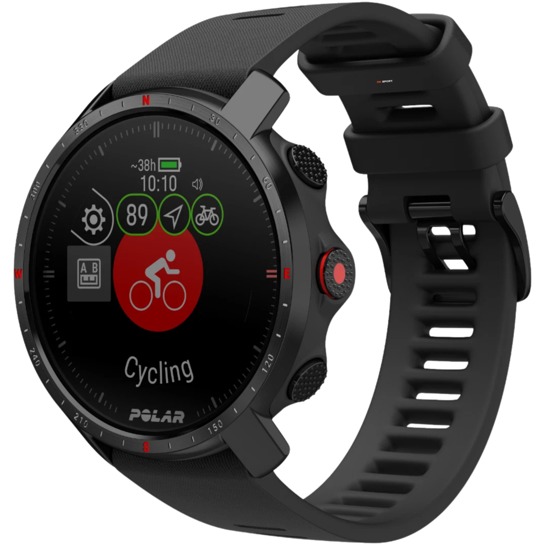 Polar Grit X Pro Black смарт-годинник для спорту преміум-класу водонепроникний 90085773