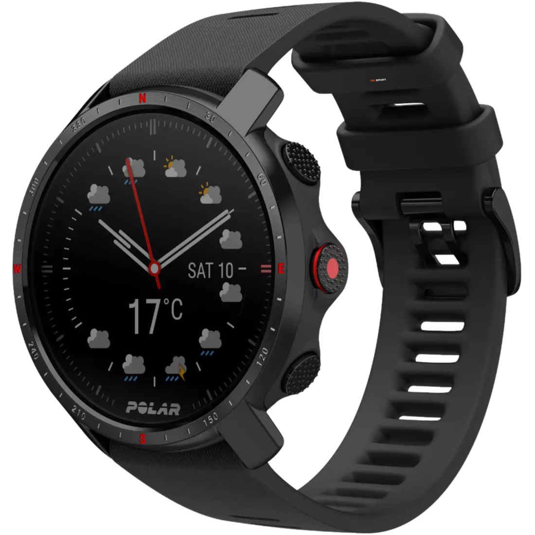 Polar Grit X Pro Black смарт-годинник для спорту преміум-класу водонепроникний 90085773