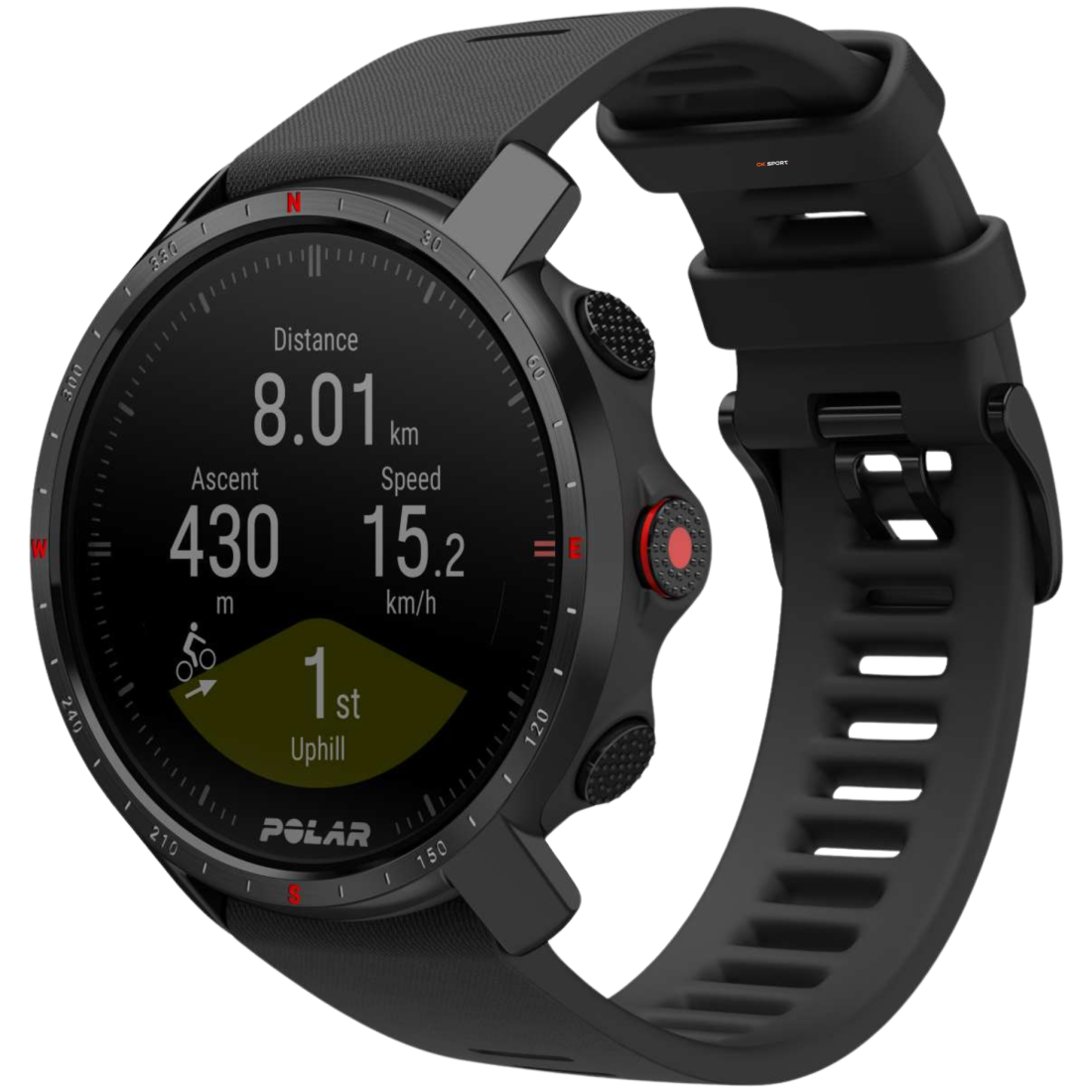 Polar Grit X Pro Black смарт-годинник для спорту преміум-класу водонепроникний 90085773