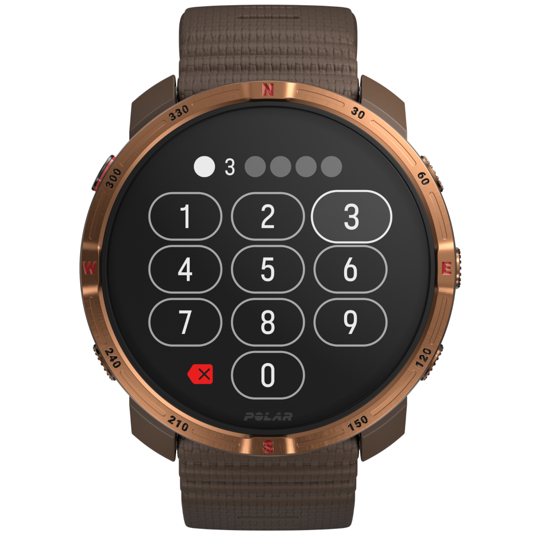 Смарт-годинник Polar Grit X2 Brown Copper для спорту, бігу, плавання, туризму, водонепроникний