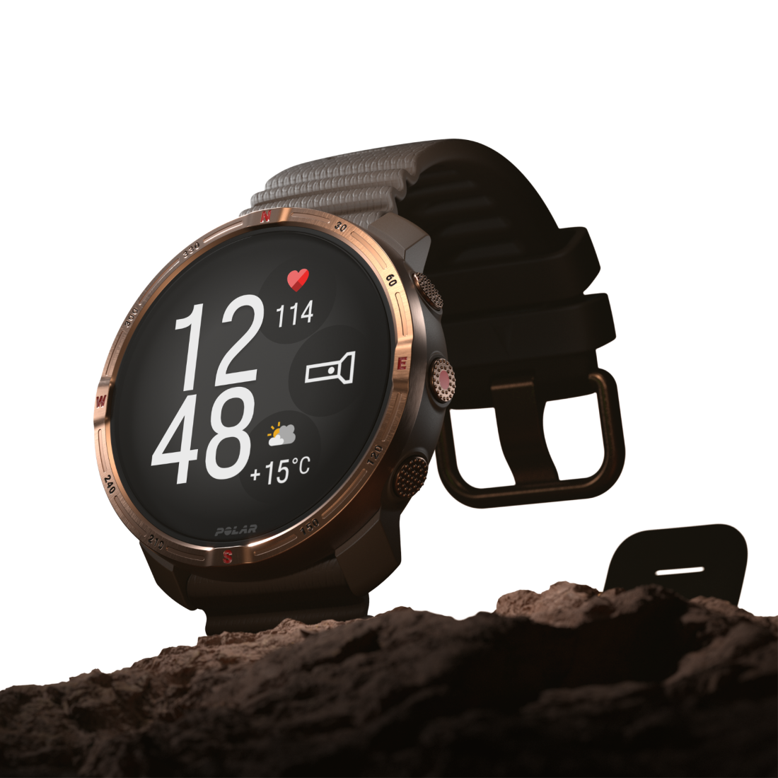 Смарт-годинник Polar Grit X2 Brown Copper для спорту, бігу, плавання, туризму, водонепроникний
