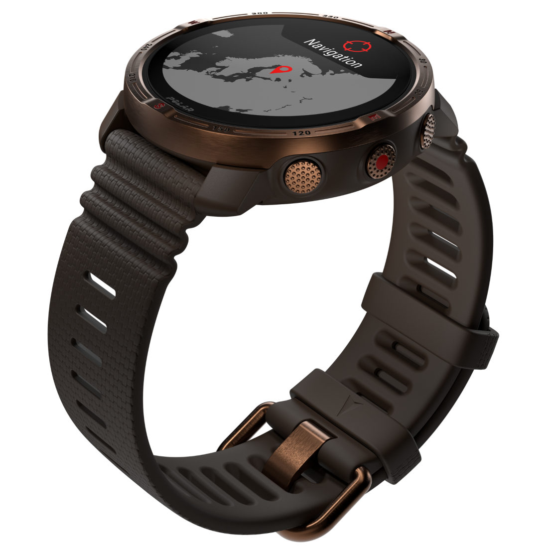 Смарт-годинник Polar Grit X2 Brown Copper для спорту, бігу, плавання, туризму, водонепроникний