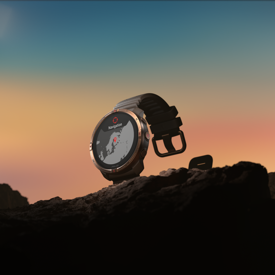 Смарт-годинник Polar Grit X2 Brown Copper для спорту, бігу, плавання, туризму, водонепроникний