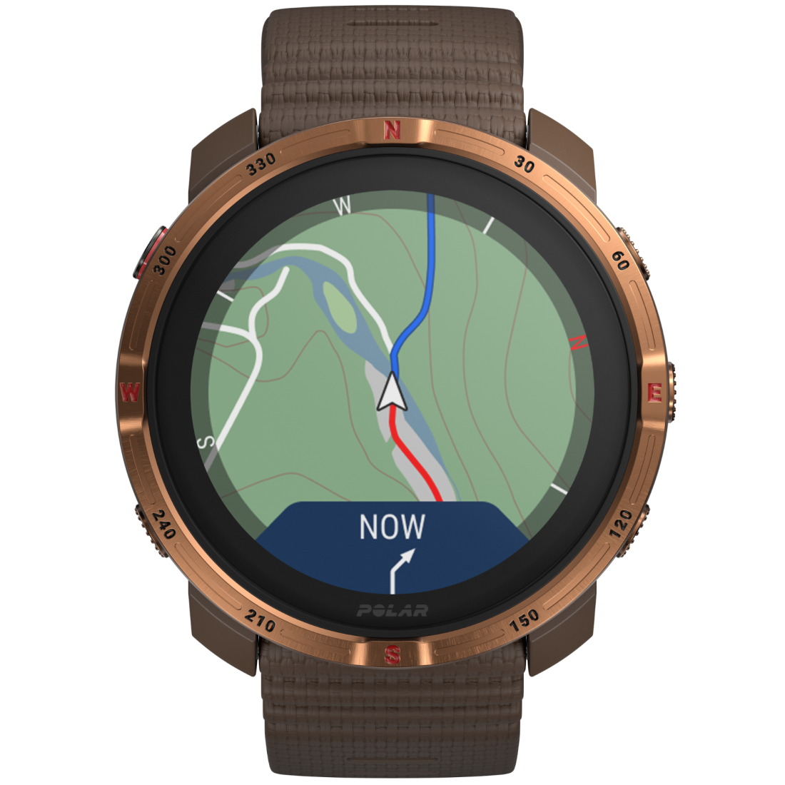 Смарт-годинник Polar Grit X2 Brown Copper для спорту, бігу, плавання, туризму, водонепроникний