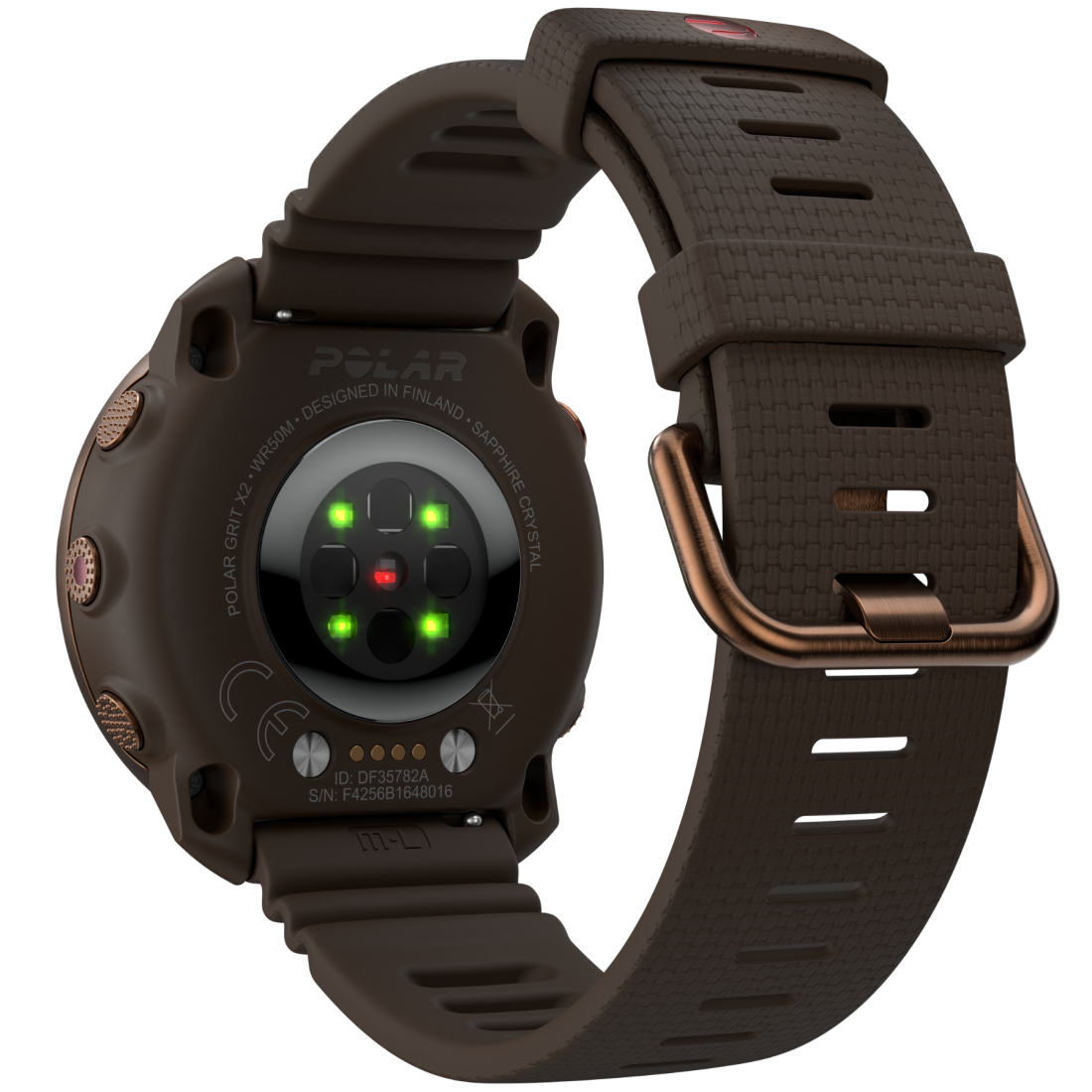 Смарт-годинник Polar Grit X2 Brown Copper для спорту, бігу, плавання, туризму, водонепроникний