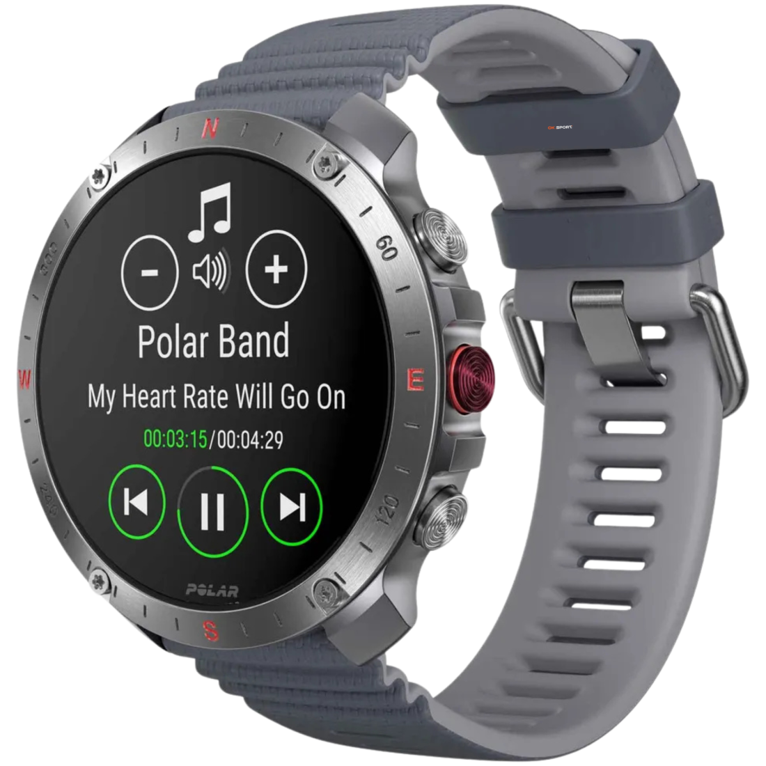 Polar Grit X2 Pro смарт-годинник спортивний водонепроникний ударостійкий чоловічий жіночий військовий з компасом Silver-Grey  PL-900110287-S/L