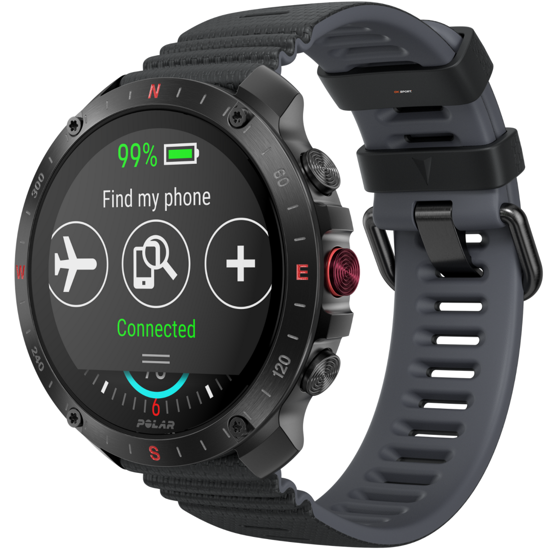 Polar Grit X2 Pro смарт-годинник для спорту бігу водонепроникний Black 900110283