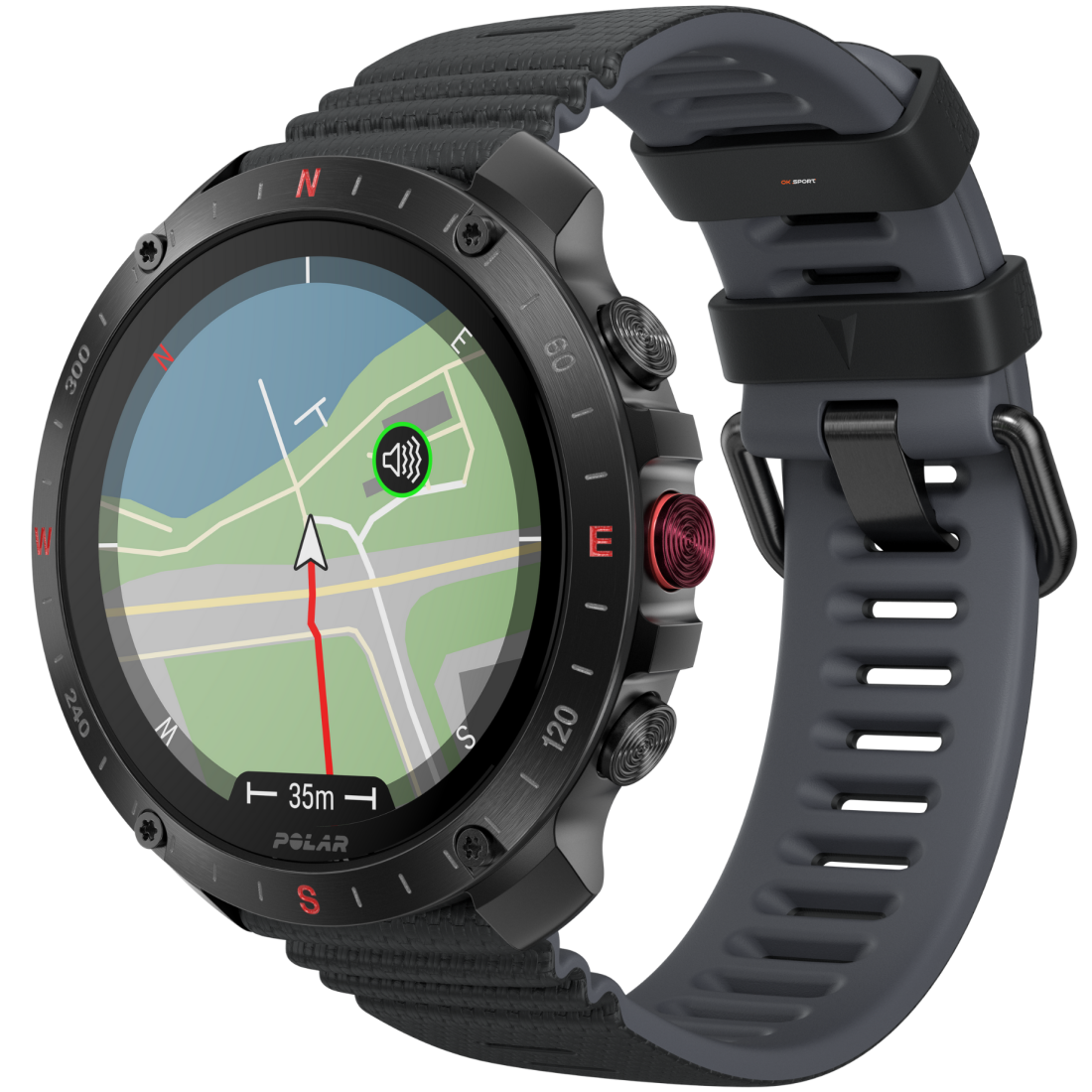 Polar Grit X2 Pro смарт-годинник для спорту бігу водонепроникний Black 900110283