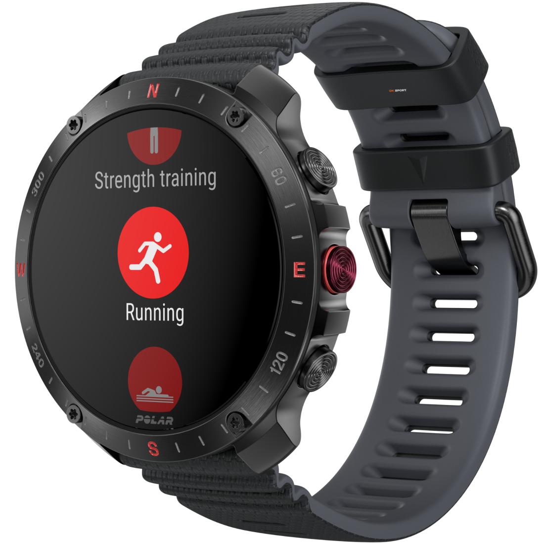 Polar Grit X2 Pro смарт-годинник для спорту бігу водонепроникний Black 900110283