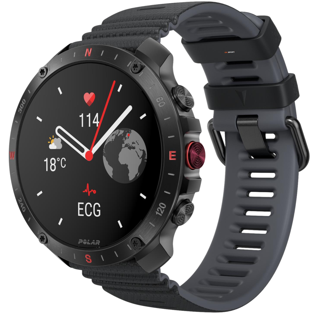 Polar Grit X2 Pro смарт-годинник для спорту бігу водонепроникний Black 900110283