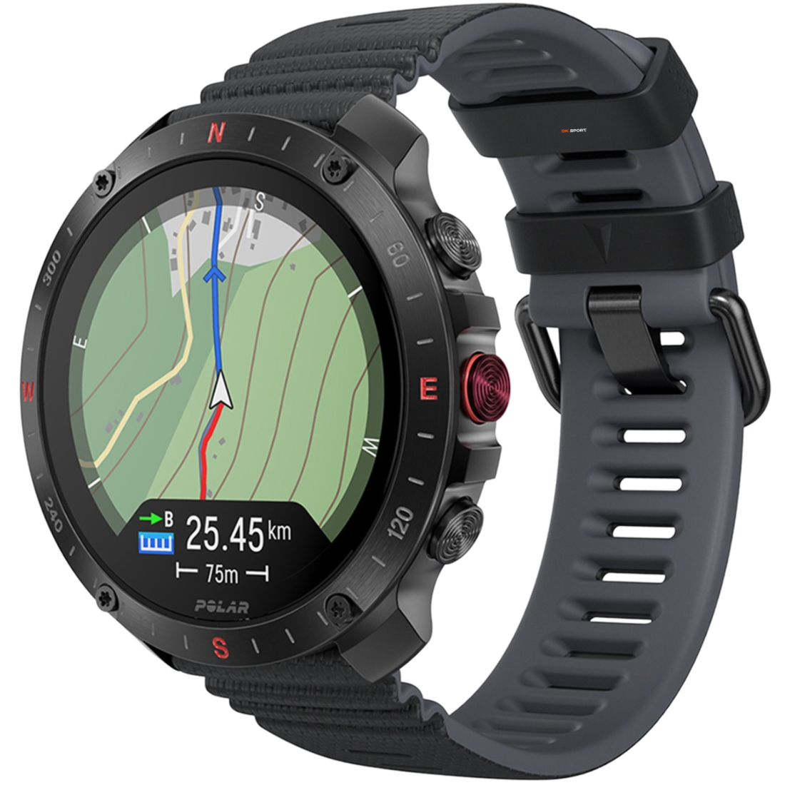 Polar Grit X2 Pro смарт-годинник для спорту бігу водонепроникний Black 900110283
