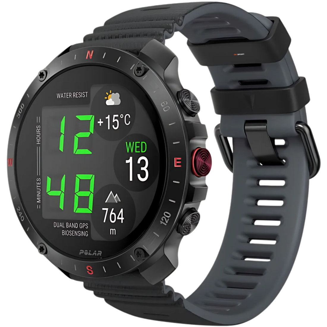 Polar Grit X2 Pro смарт-годинник для спорту бігу водонепроникний Black 900110283
