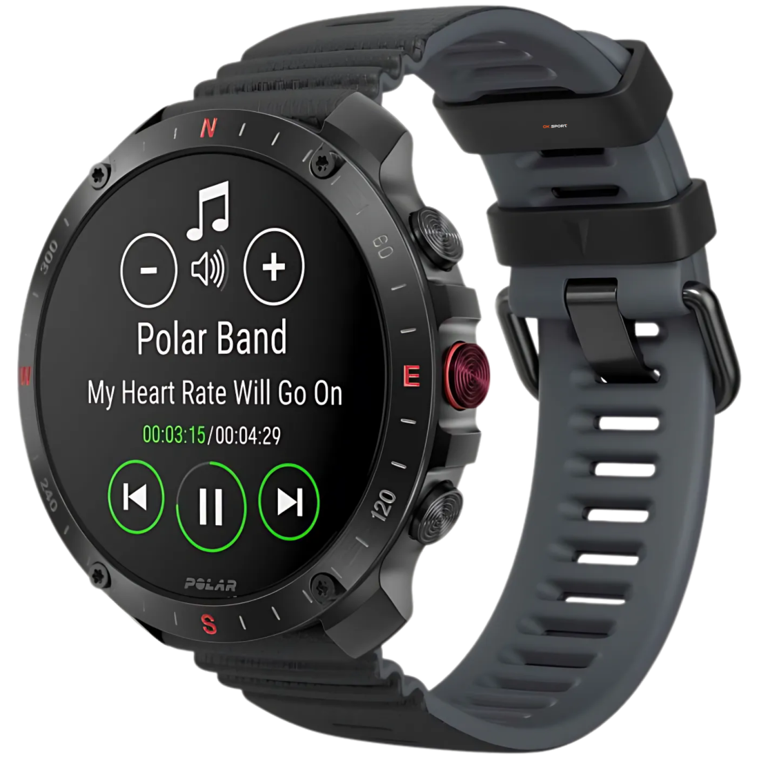 Polar Grit X2 Pro смарт-годинник для спорту бігу водонепроникний Black 900110283