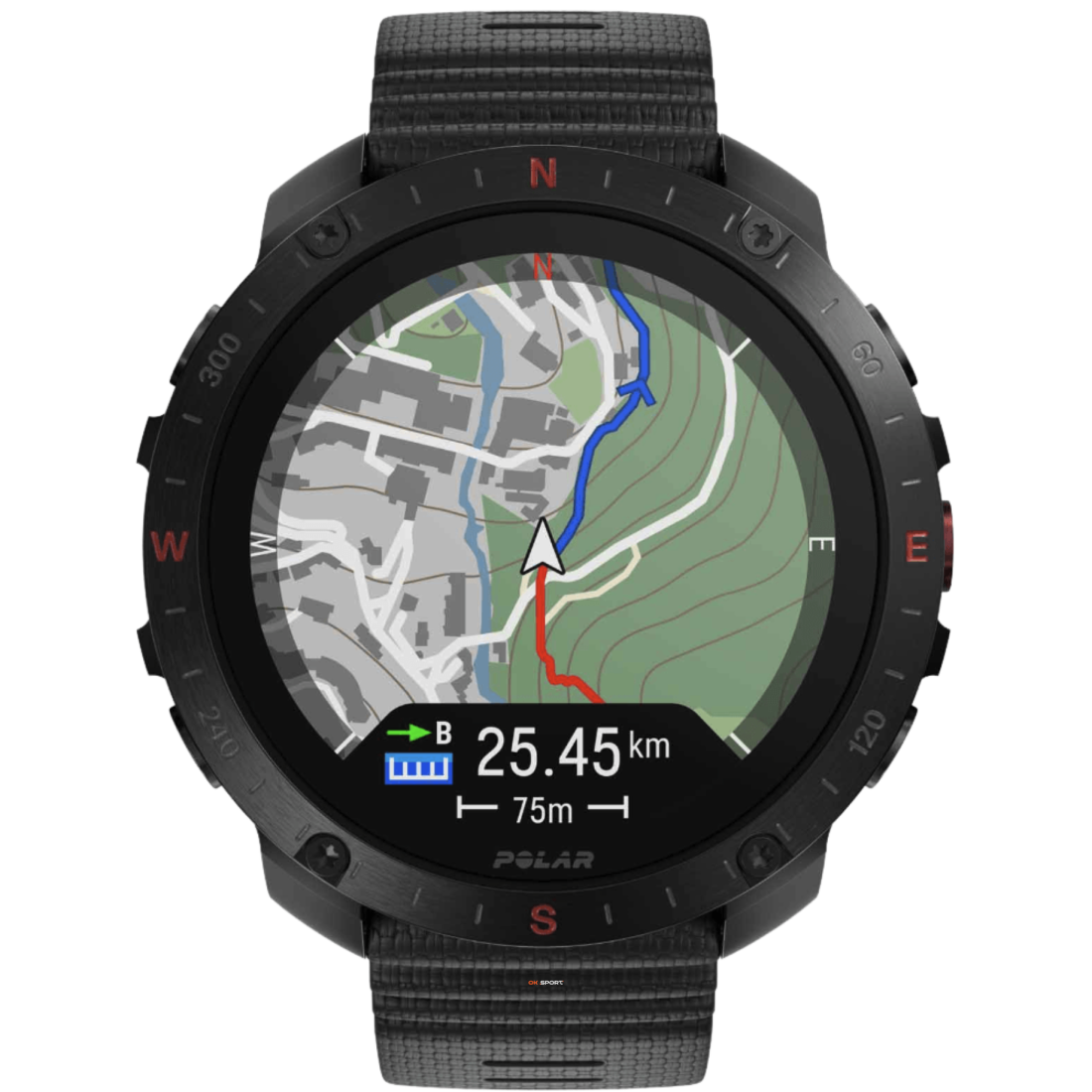 Polar Grit X2 Pro смарт-годинник для спорту бігу водонепроникний Black 900110283
