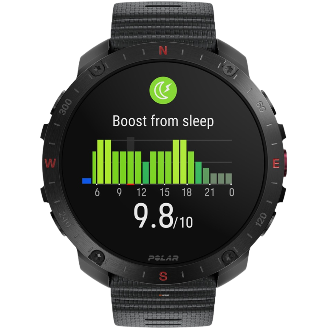 Polar Grit X2 Pro смарт-годинник для спорту бігу водонепроникний Black 900110283