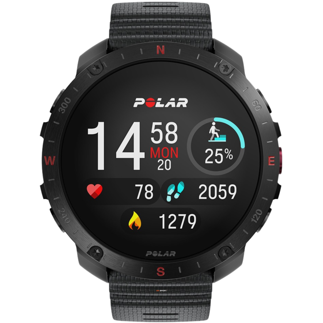 Polar Grit X2 Pro смарт-годинник для спорту бігу водонепроникний Black 900110283