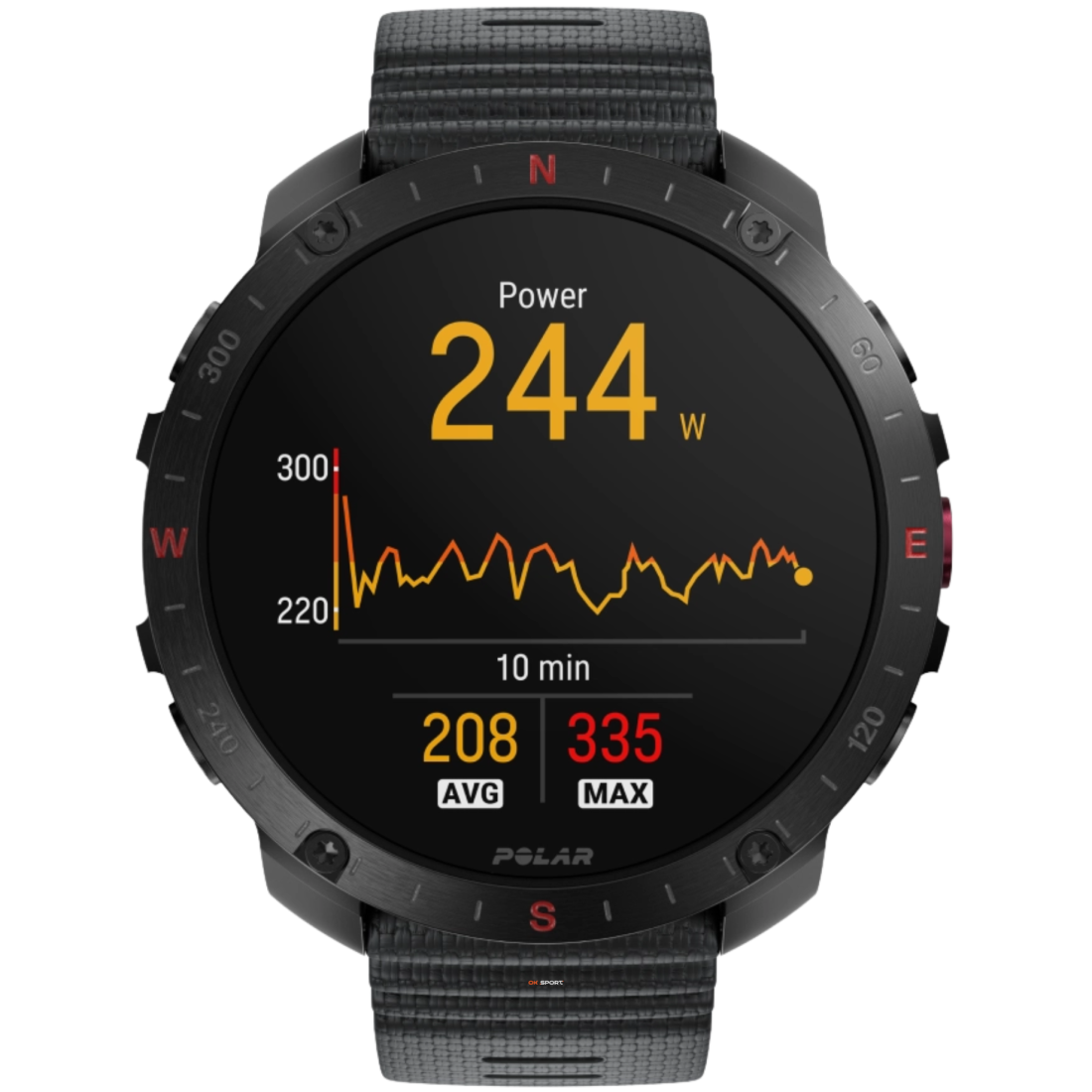 Polar Grit X2 Pro смарт-годинник для спорту бігу водонепроникний Black 900110283
