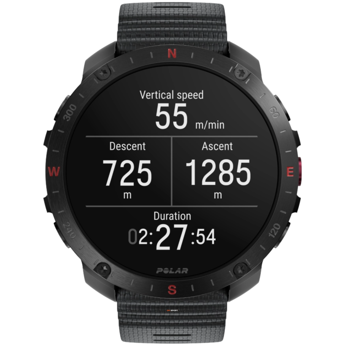 Polar Grit X2 Pro смарт-годинник для спорту бігу водонепроникний Black 900110283