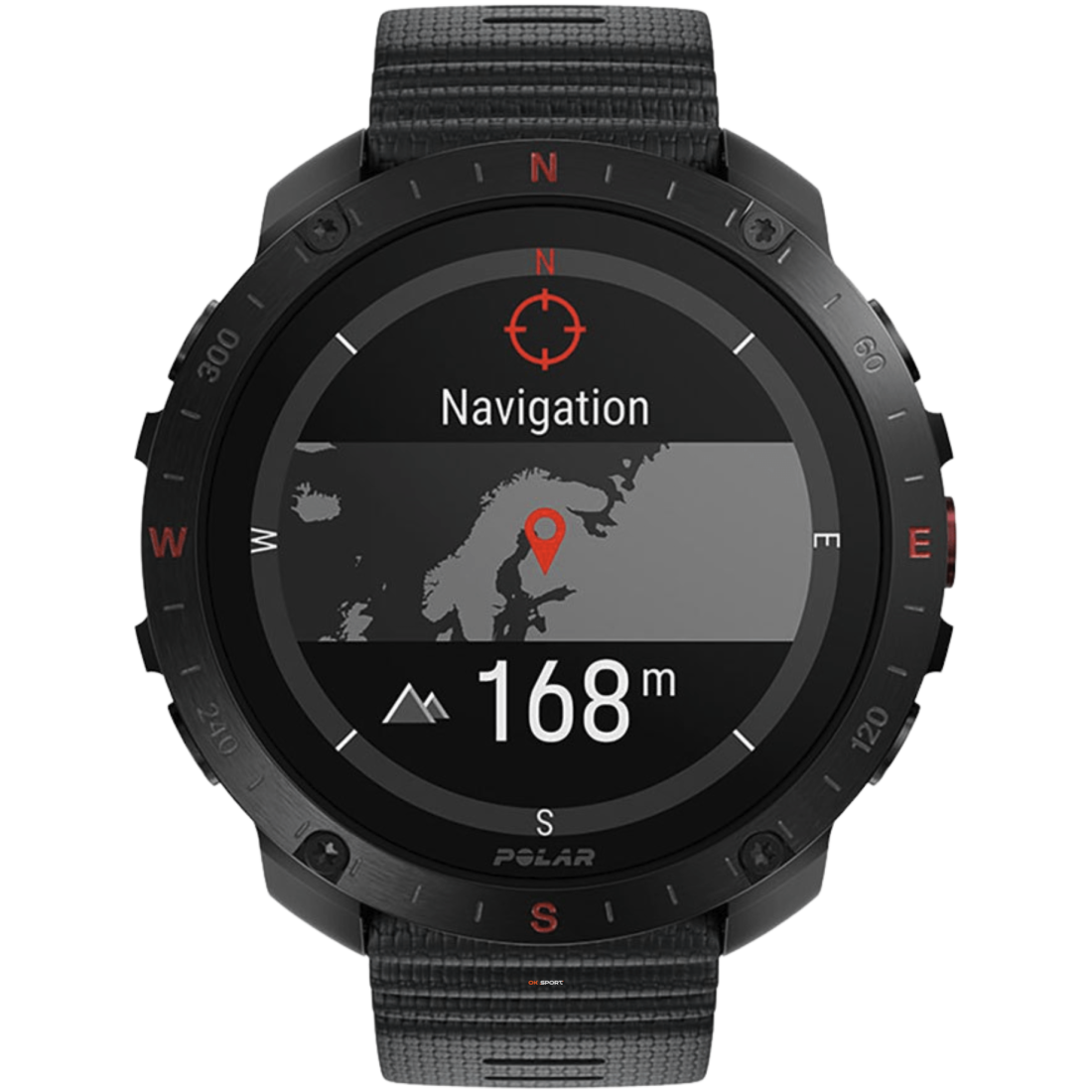 Polar Grit X2 Pro смарт-годинник для спорту бігу водонепроникний Black 900110283
