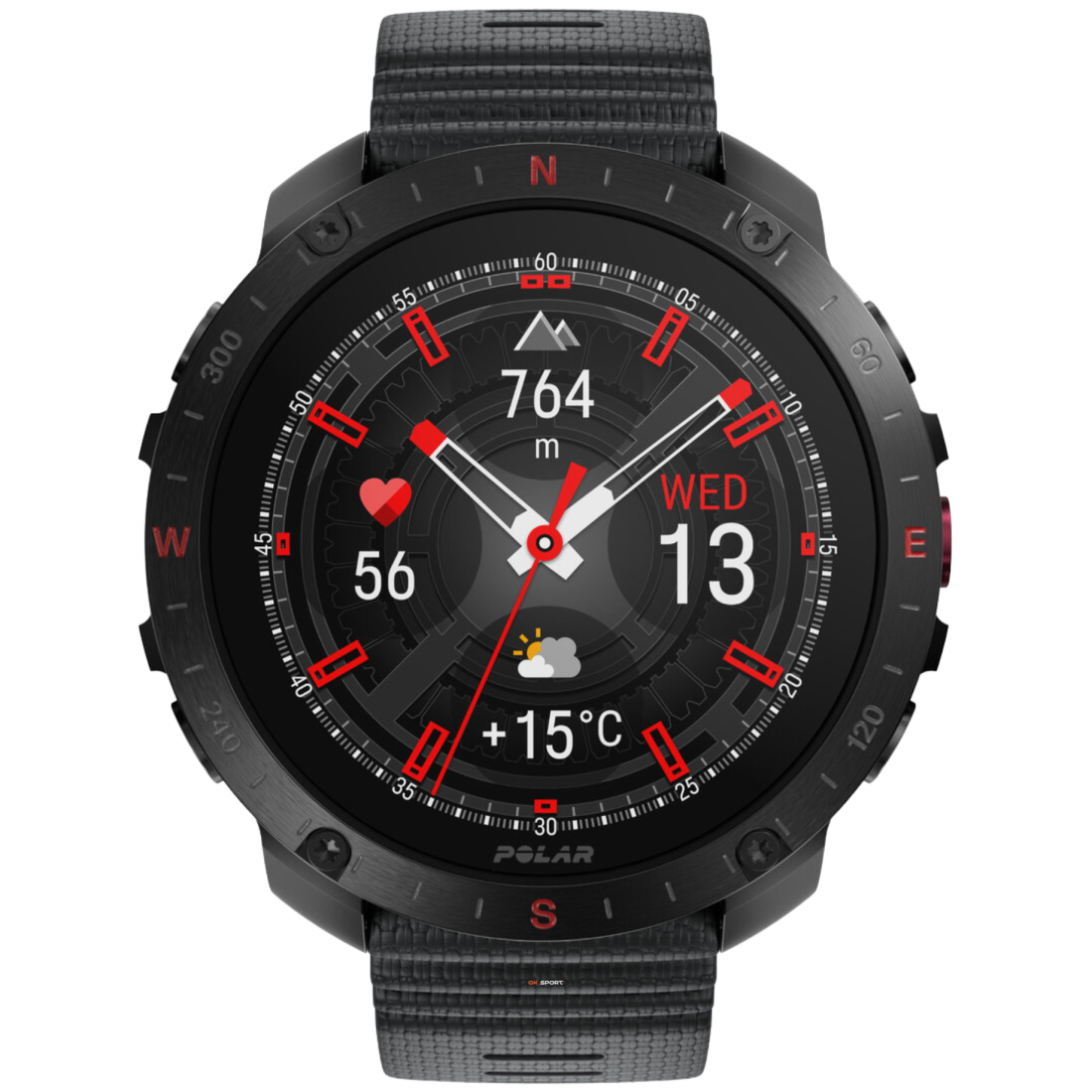Polar Grit X2 Pro смарт-годинник для спорту бігу водонепроникний Black 900110283