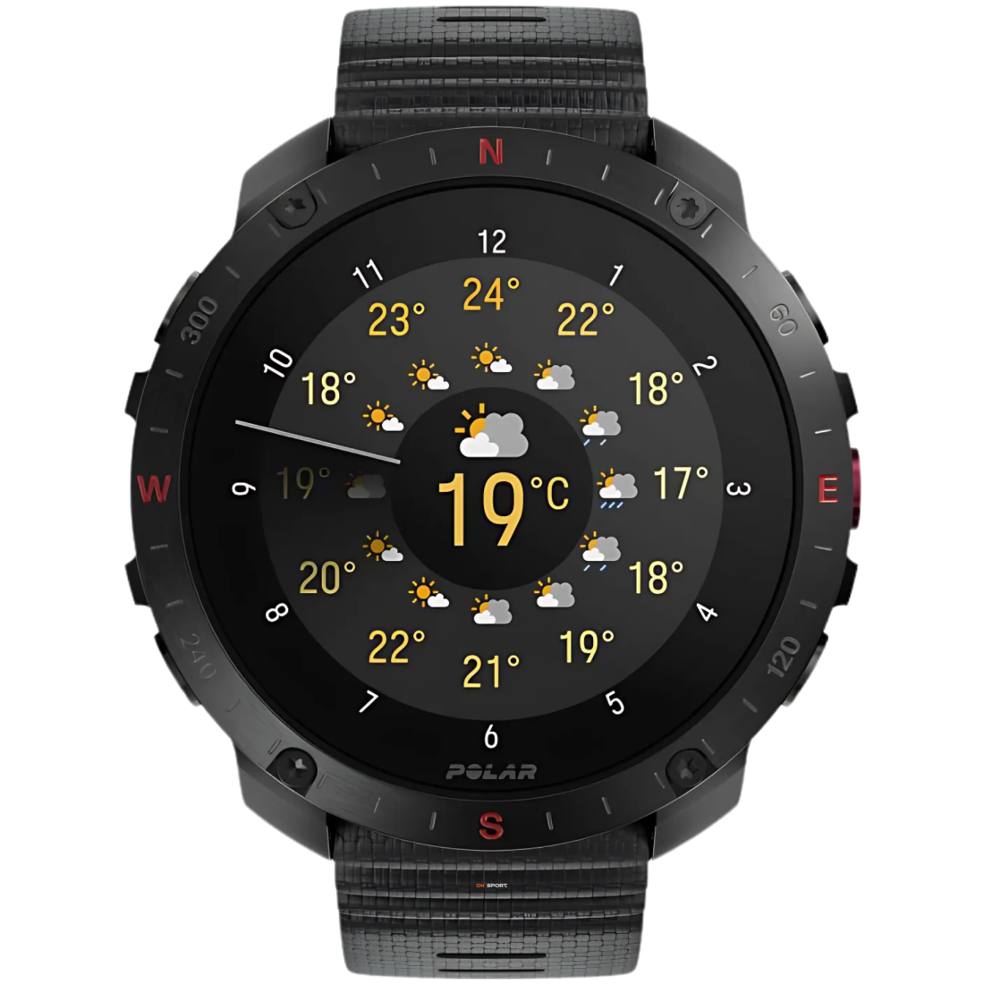 Polar Grit X2 Pro смарт-годинник для спорту бігу водонепроникний Black 900110283