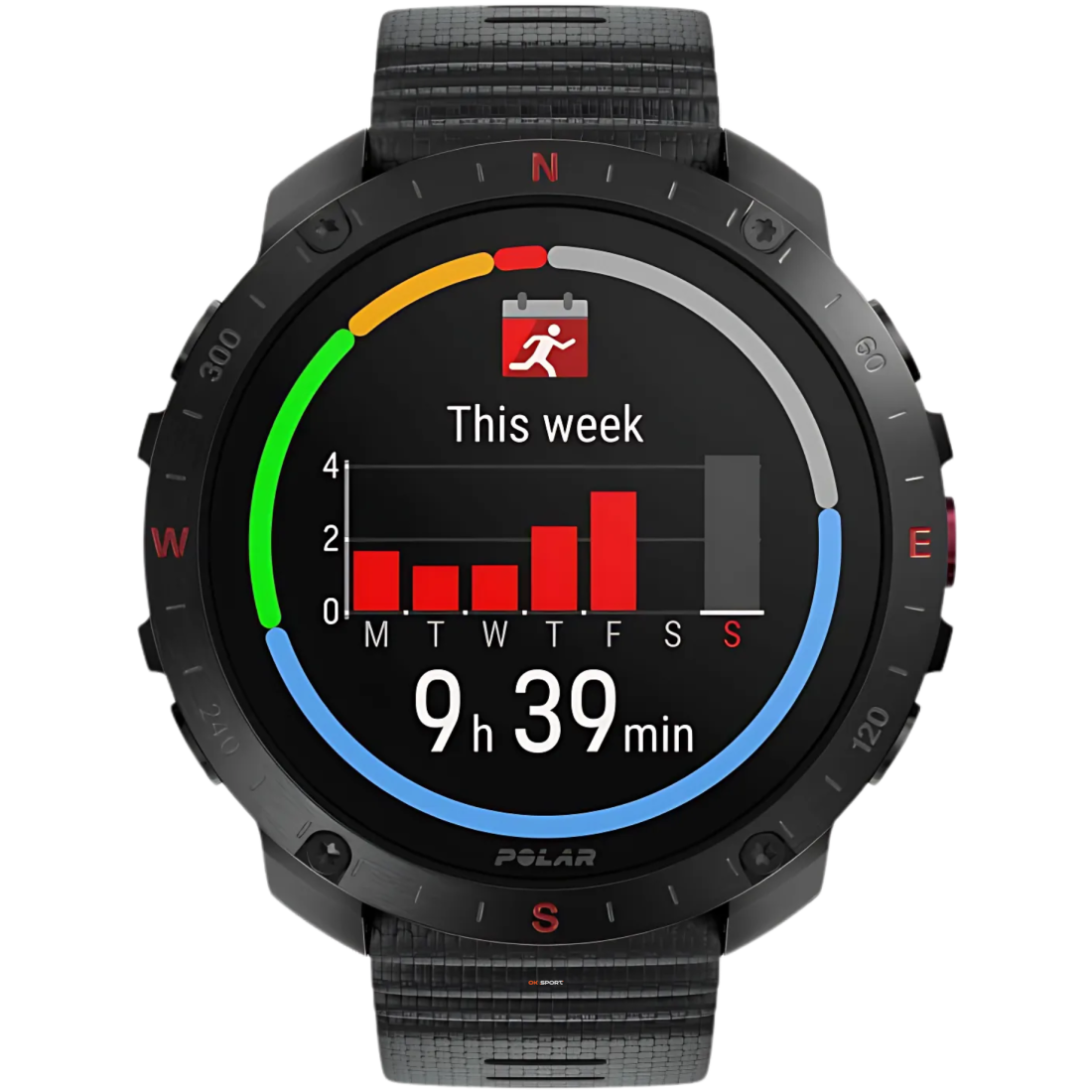 Polar Grit X2 Pro смарт-годинник для спорту бігу водонепроникний Black 900110283