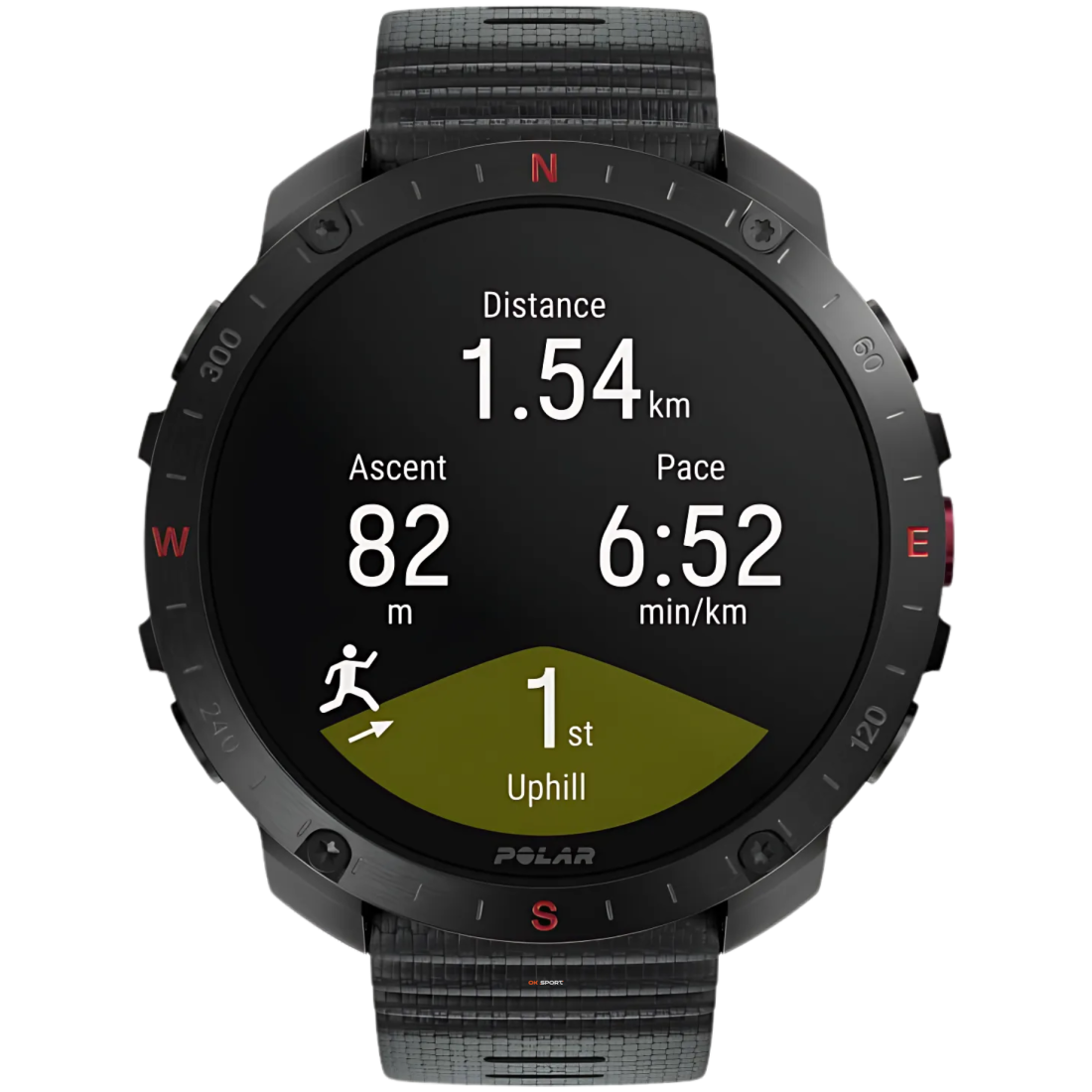 Polar Grit X2 Pro смарт-годинник для спорту бігу водонепроникний Black 900110283